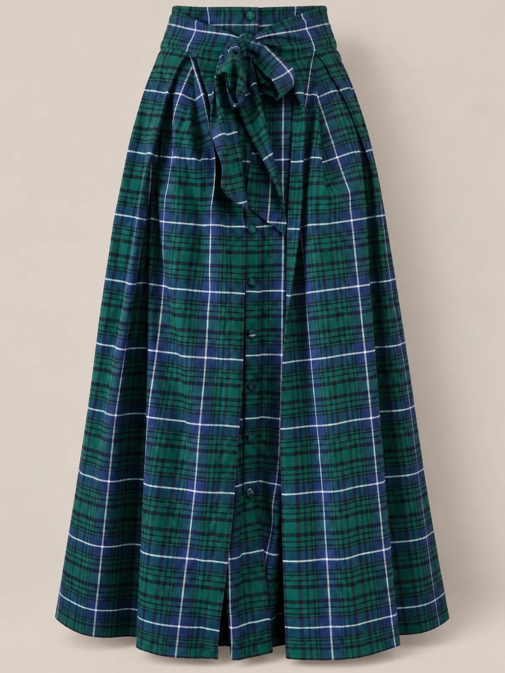 Ivy City Angela Skirt in Emerald Plaid Size XSmall NWT